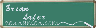 Brian Lafer Visitenkarte